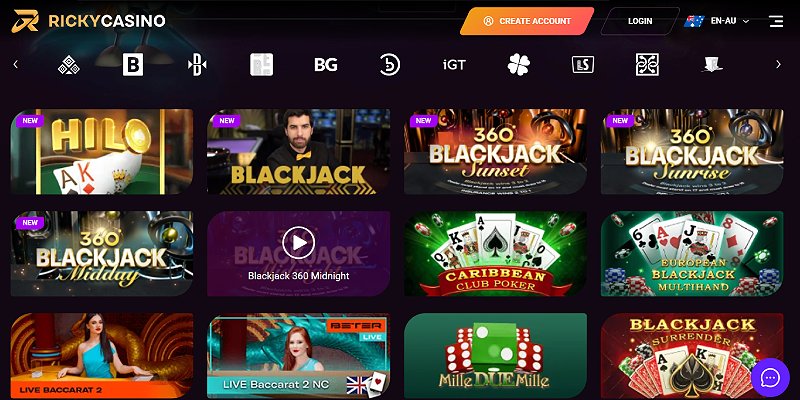Ricky Casino AU - Blackjack