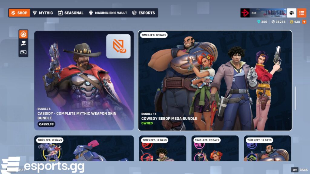 These skins are back for a limited time (Screenshot via esports.gg)