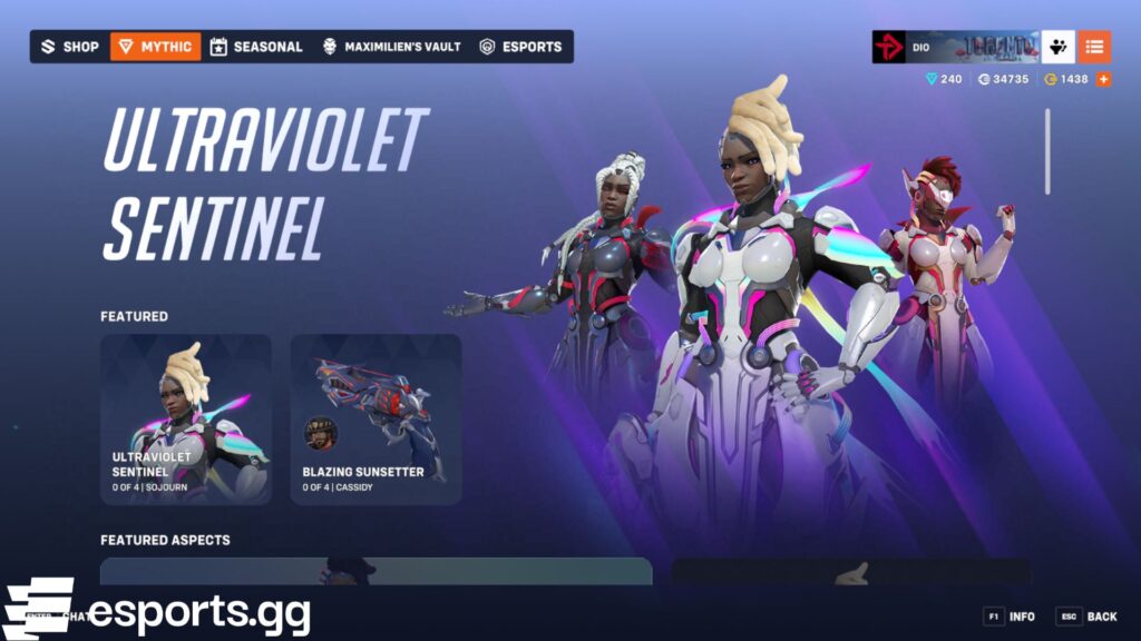 Overwatch 2 Mythic Shop (Screenshot via esports.gg)