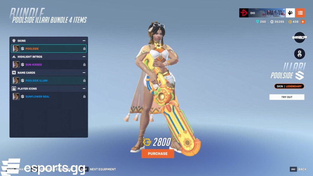 illari beach skin