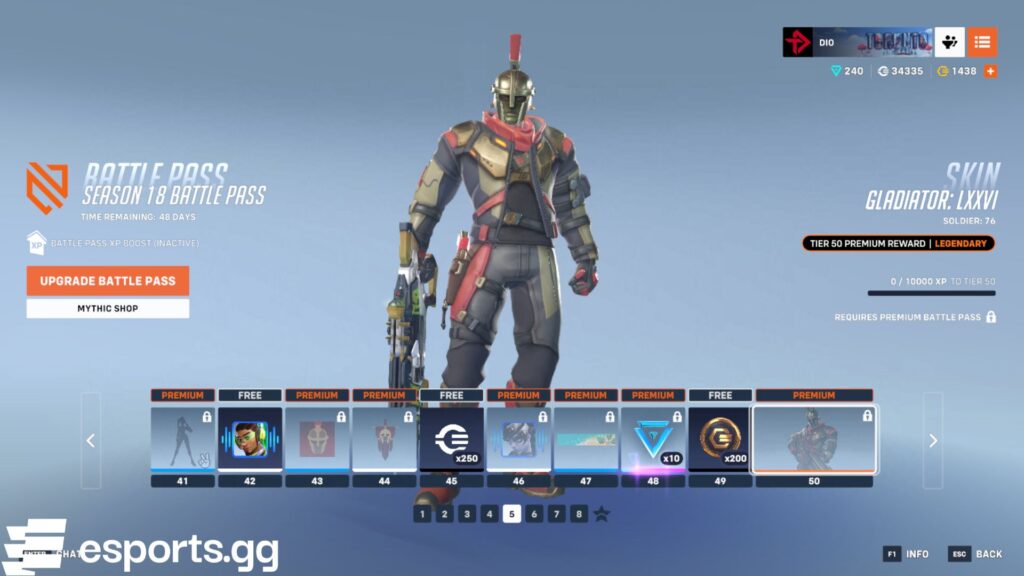 Gladiator: LXXVI Soldier: 76
