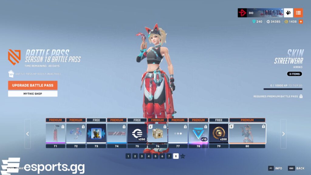 Overwatch 2 Season 18 skins (Screenshot via esports.gg)