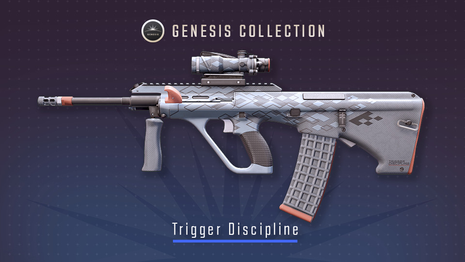 Trigger Discipline, a Mil-Spec AUG skin (image via Valve)