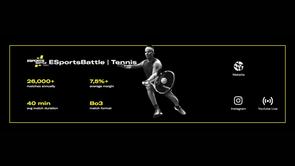 TheESportsBattle tournaments also involve eTennis (Image via BETER)