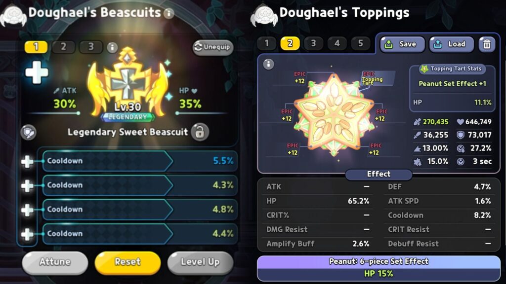 Our recommended Doughael build. (Screenshot via esports.gg)
