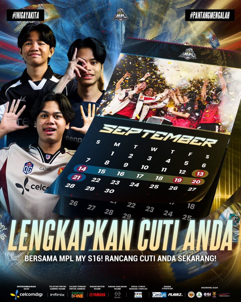 The MPL MY Season 16 starts on Sept. 13, 2025. (Image via MPL Malaysia on Facebook)