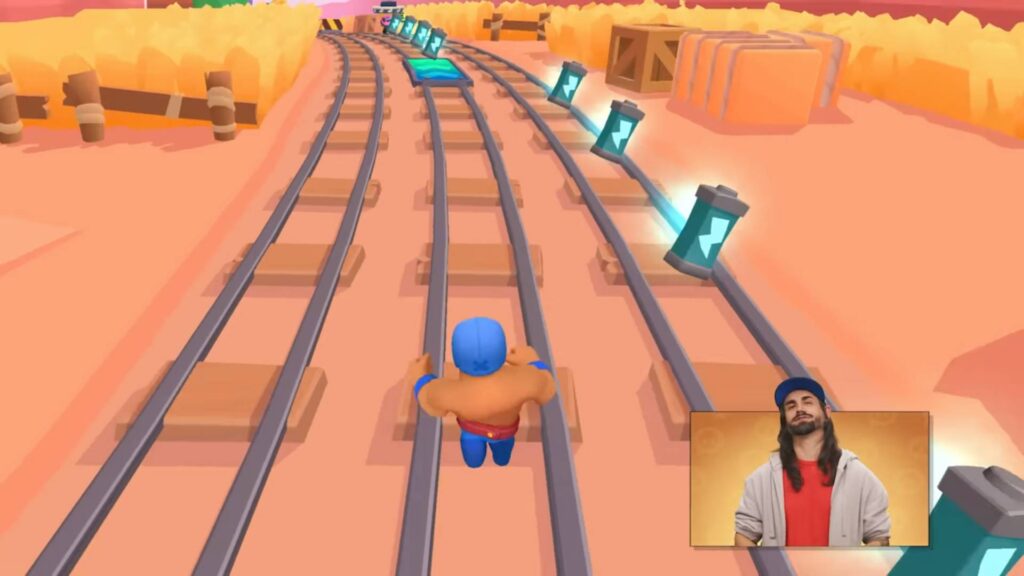 Brawl Stars El Primo in Subway Surfers (image via Supercell)