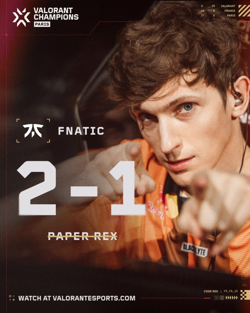 Fnatic win 2:1 (Image via Riot Games)