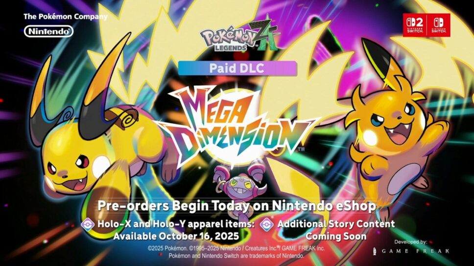 New Pokémon Legends: Z-A DLC announced alongside a brand new Pokémon game cover image