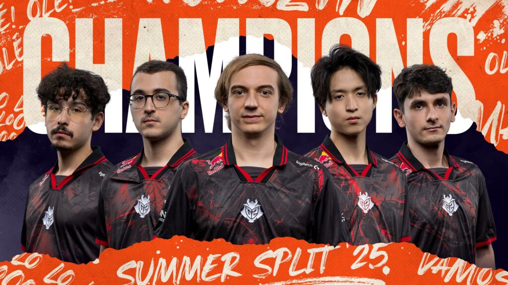 G2 Esports are LEC 2025 Summer Champions (Image via LEC)