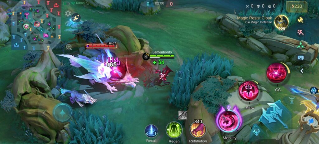 Hit enemies twice with your abilities to fill up the Crimson bar. (Screenshot via esports.gg)