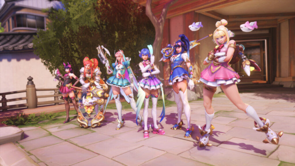 Dokiwatch skins in Overwatch 2 (Image via Blizzard Entertainment)