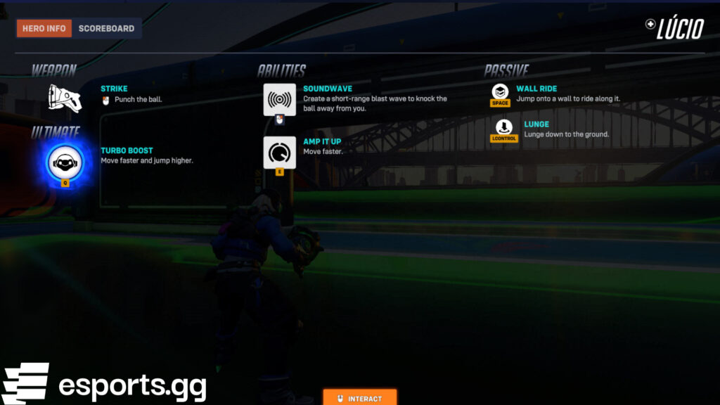 Lucioball abilities