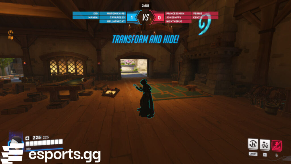 Kiriko in the Overwatch 2 Mischief & Magic game mode (Screenshot via esports.gg)