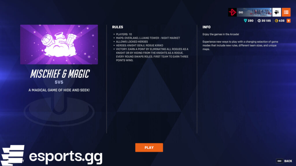 How Mischief & Magic works in Overwatch 2 (Screenshot via esports.gg)