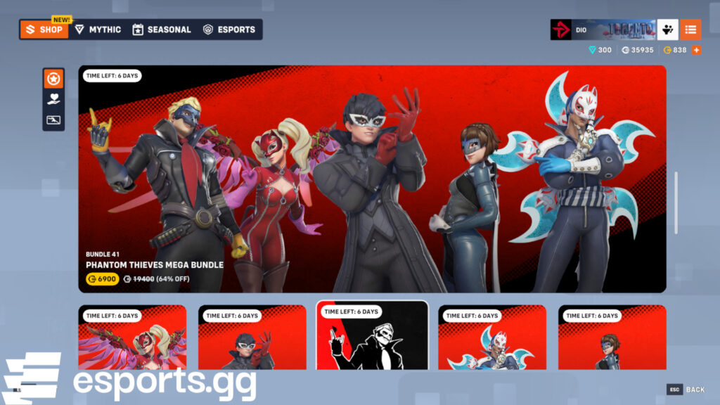 Overwatch 2 persona 5 skins