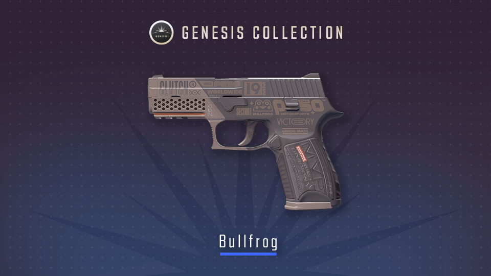 Bullfrog, a Mil-Spec P250 skin (image via Valve)