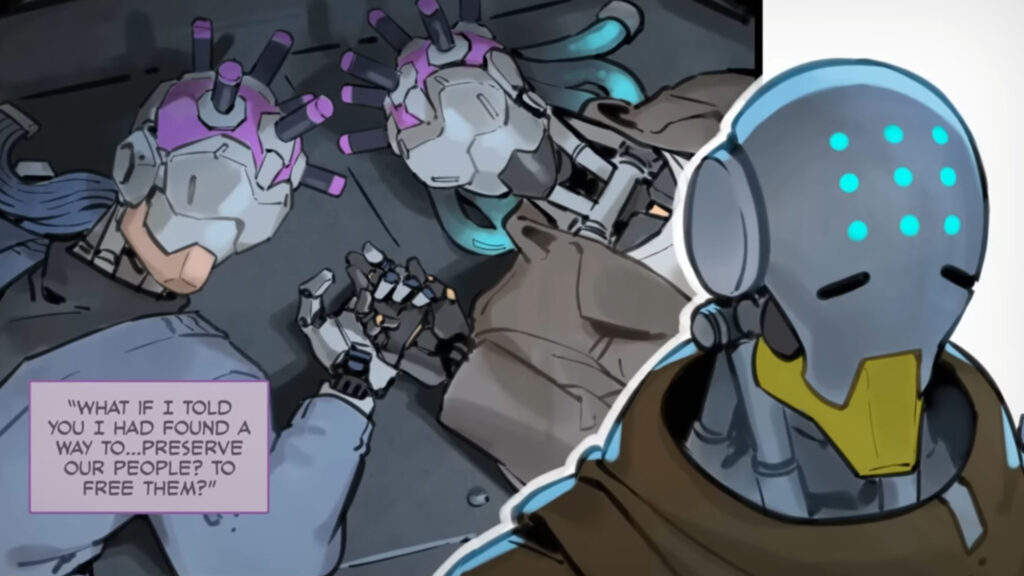 Zenyatta in the new Overwatch 2 short story featuring Ramattra and himself (Image via Blizzard Entertainment)