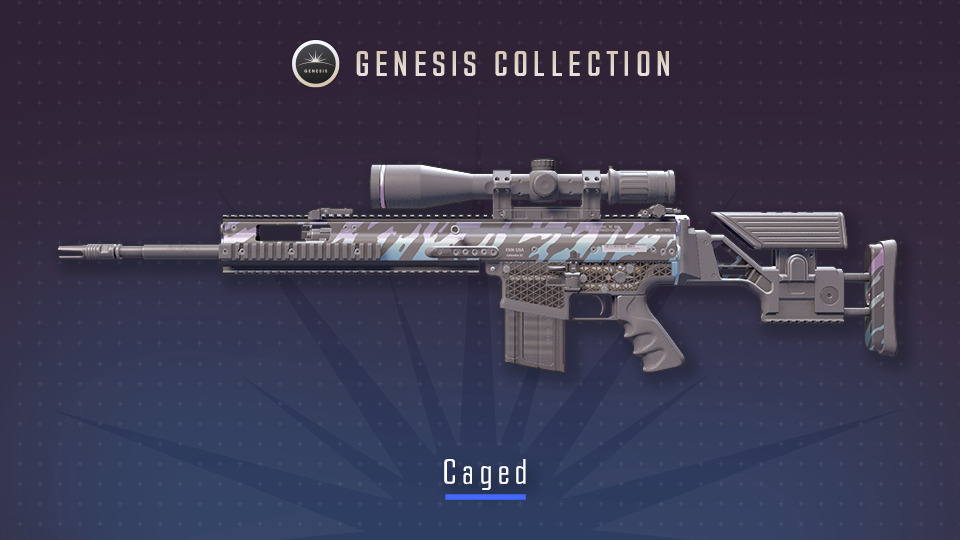 Caged, a Mil-Spec SCAR-20 skin (image via Valve)