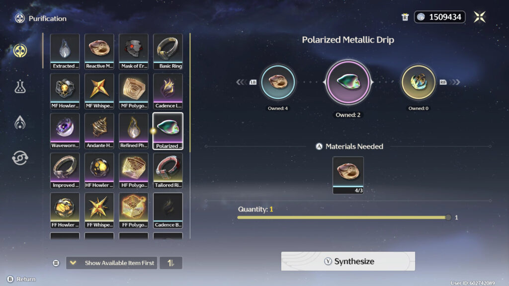 Polarized Metallic Drip in the Synthesizer (image via esports.gg)