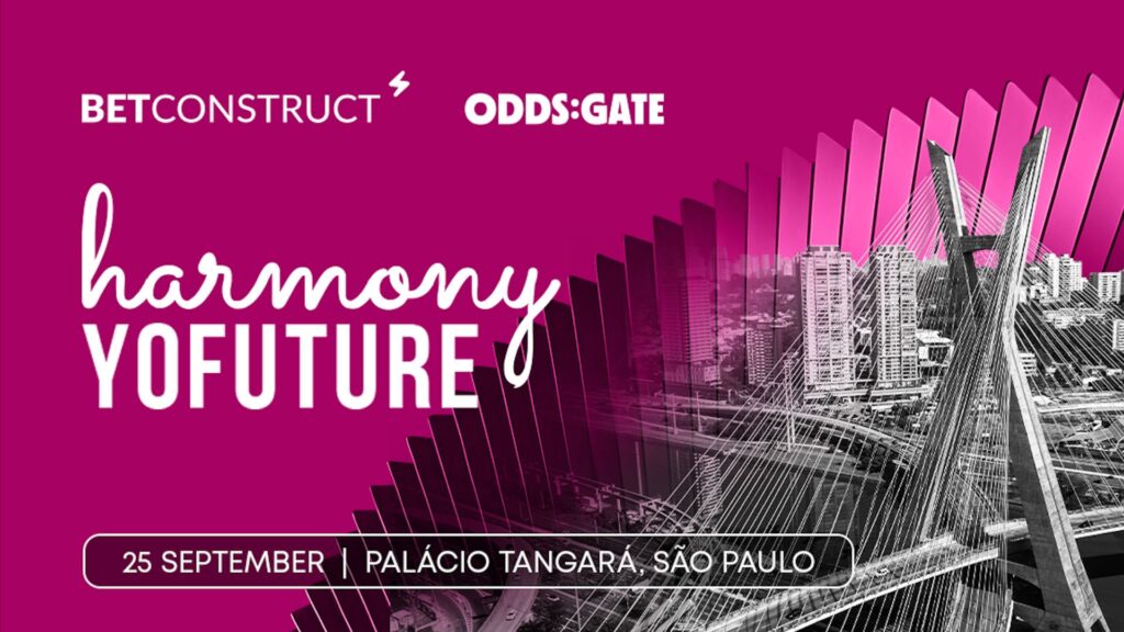 At the Harmony YoFuture showcase, BetConstruct and Oddsgate collectively announced this exciting new alliance. (Image via SBC Events)