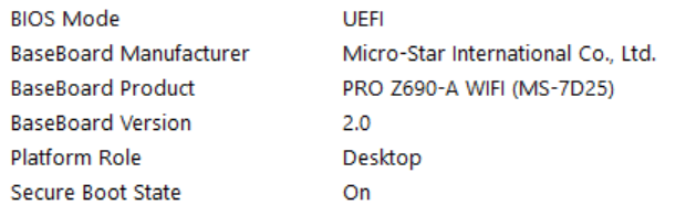 The System Information window. Screenshot by esports.gg