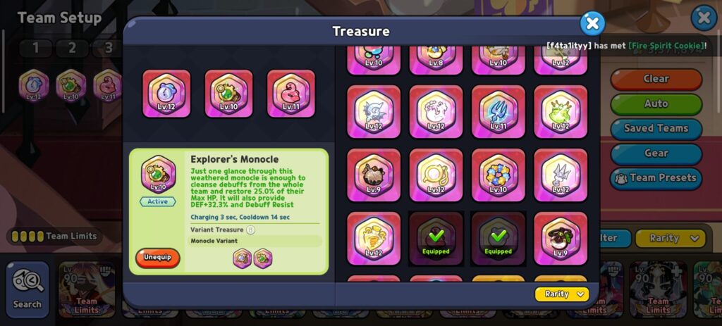 These treasures are meant to keep your cookie alive (Screenshot via esports.gg)