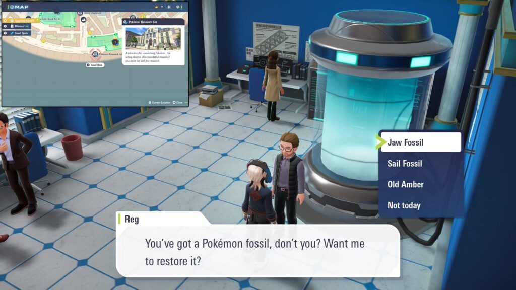 Reg, restoring Fossils in Legends: Z-A (Image via esports.gg)