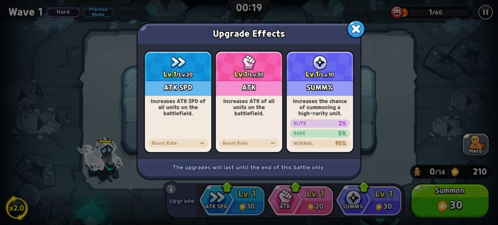 Spend points to upgrade your cookies' stats (Screenshot via esports.gg)