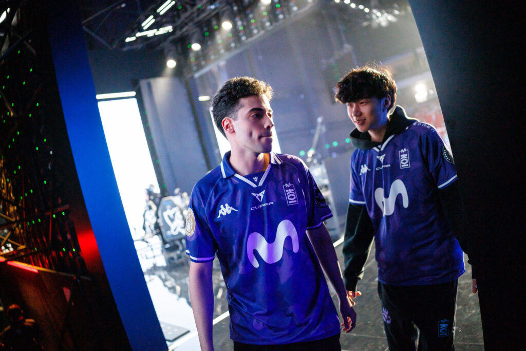 Movistar KOI | Alvaro and Jojopyun (Photo via Riot Games | Liu YiCun)