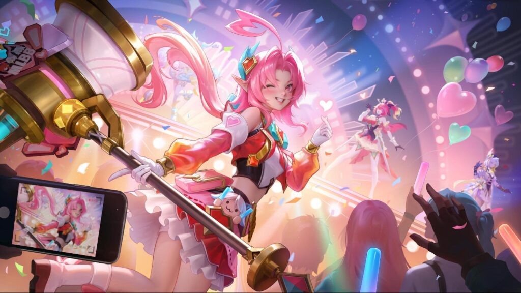 Preview of the Lolita Superfan skin in MLBB. (Image via MOONON Games)