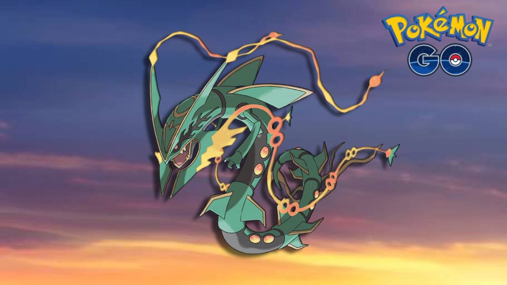 Mega Rayquaza, a Dragon/Flying-type Pokemon (Image via esports.gg)