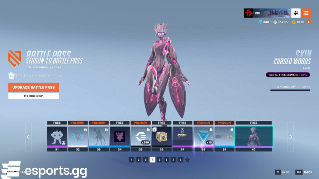 Battle Pass skins (Screenshot via esports.gg)