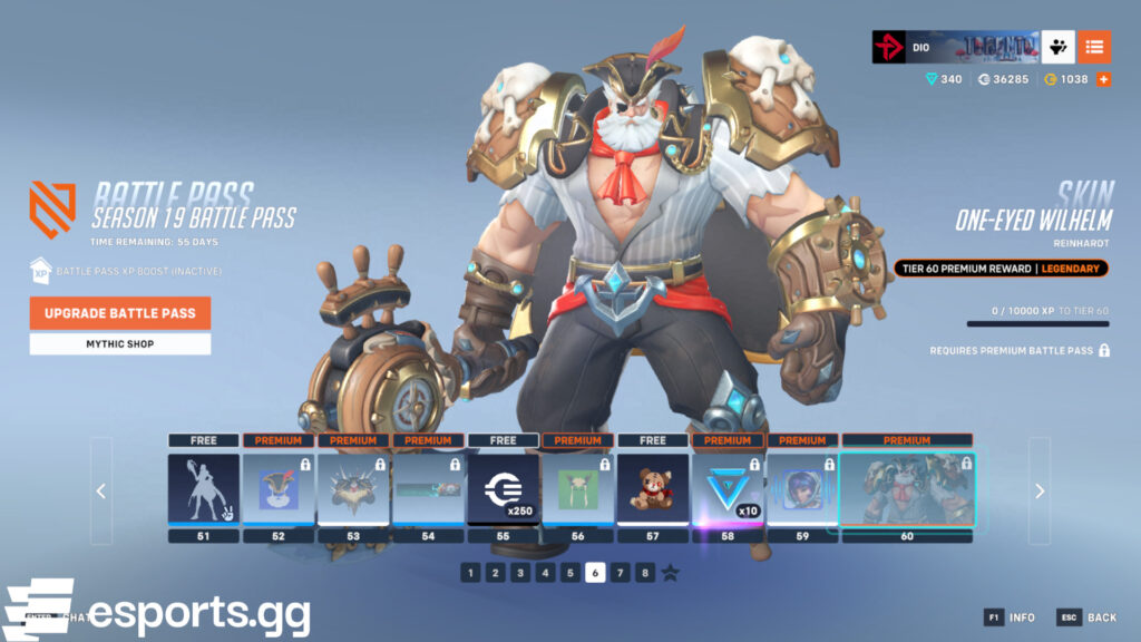 Battle Pass items (Screenshot via esports.gg)
