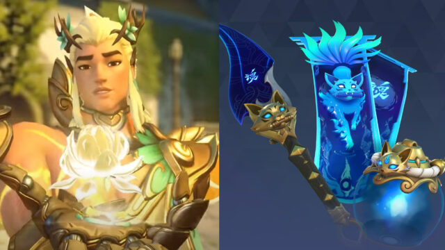 Overwatch 2 Season 19 mythic skins: Divine Druid Lifeweaver and Spirit Keeper Kiriko preview image