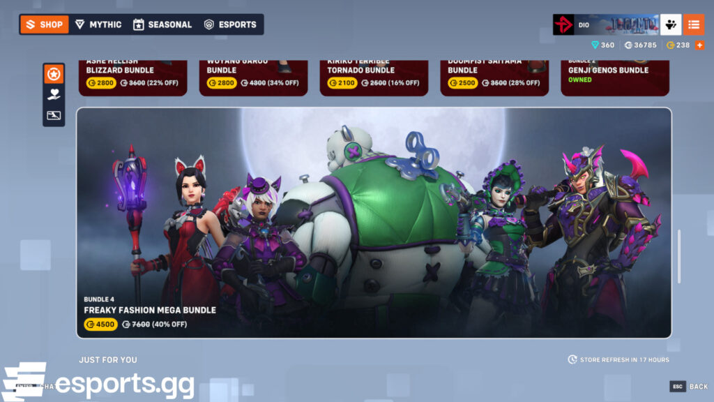 Freaky Fashion Mega Bundle (Screenshot via esports.gg)