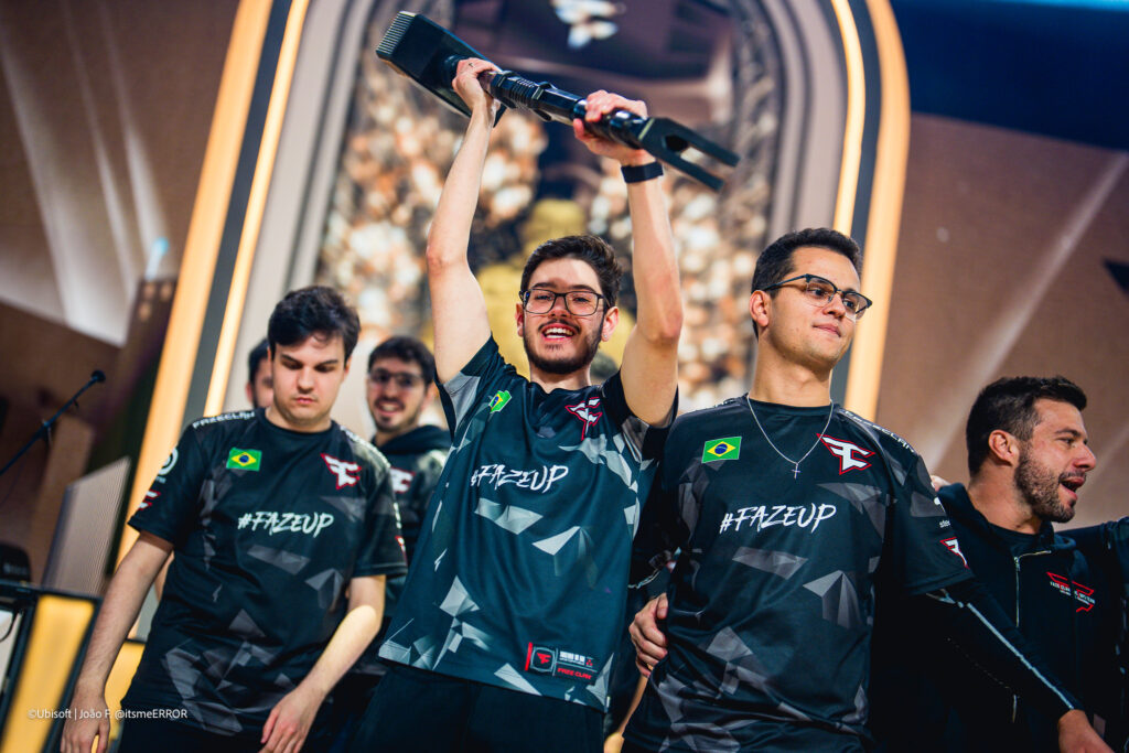 R6 FaZe Clan after sinning Six Invitational 2025 (Photo via Ubisoft | Joao Ferreira)