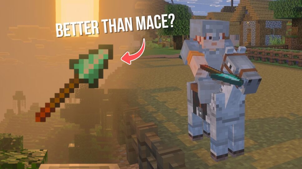 The spear could redefine combat in Minecraft Mounts of Mayhem update cover image