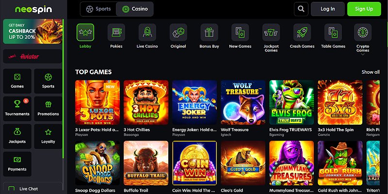 Neospin Casino AU