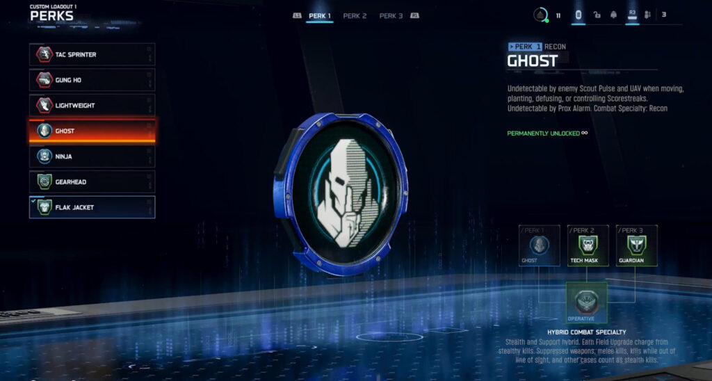 The new Perk 1 Slot in Black Ops 7. Image via Activision