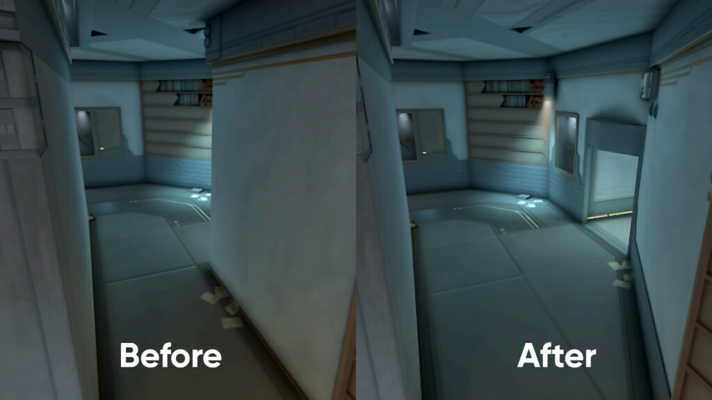 Mid Catwalk changes (Collage by esports.gg)