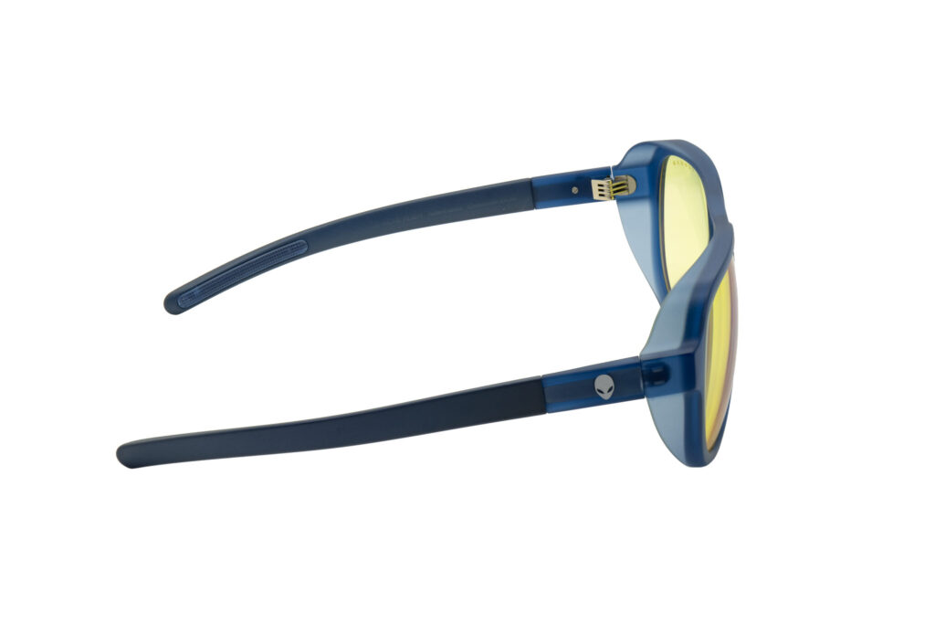 GUNNAR - Alienware Roswell Computer Glasses with Blue Light Reduction, Amber Lenses - Conspiracy Blue