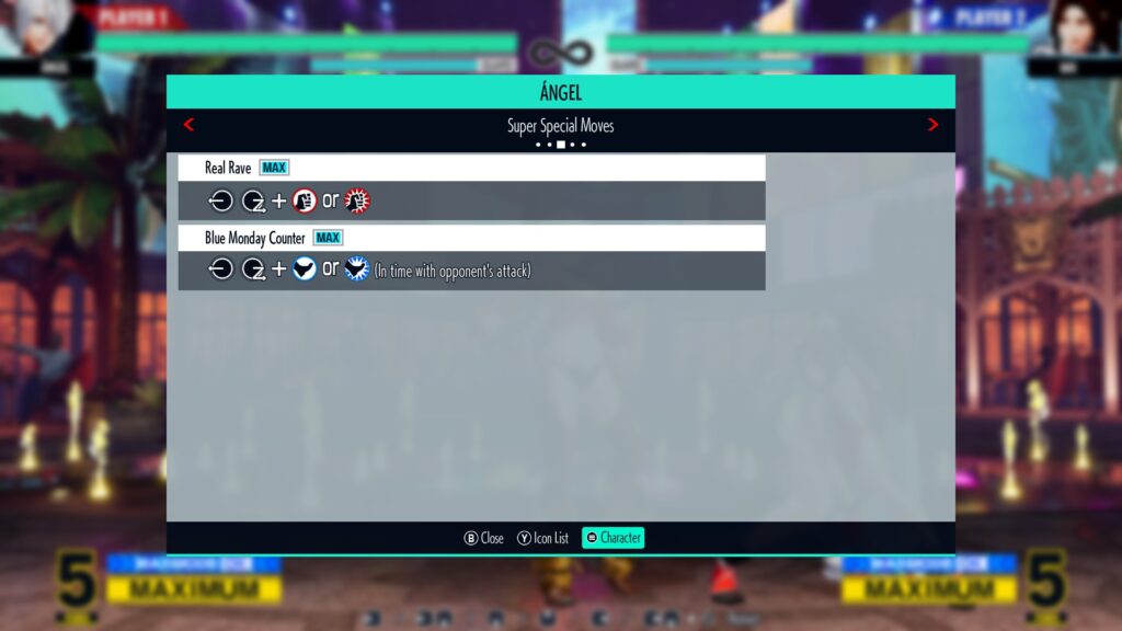 Angel’s Super Special Moves in KOF XV (Image via esports.gg)