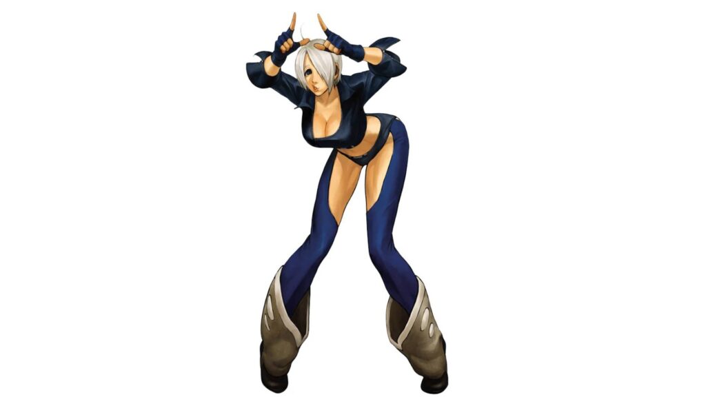 Ángel on the artwork for The King of Fighters 2001 (Image via SNK)