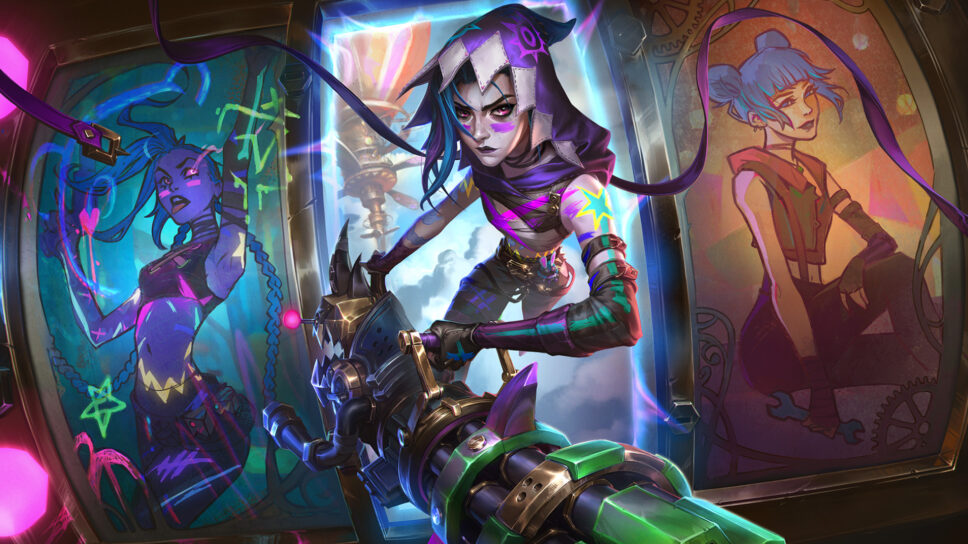 All the changes to the Exalted Arcane Fractured Jinx skin cover image