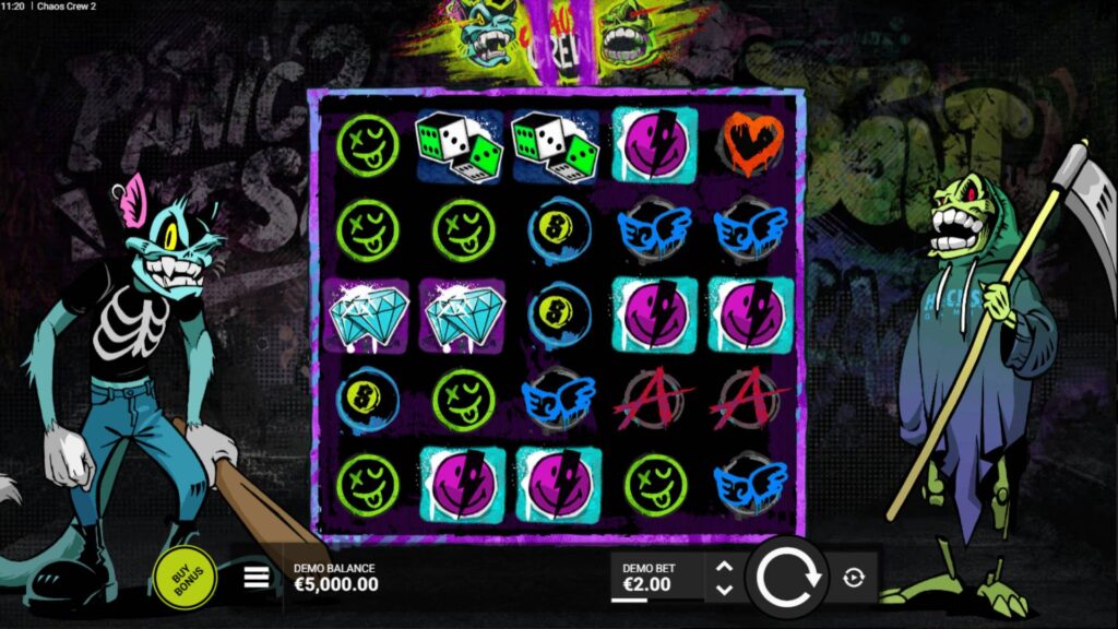 Chaos Crew 2, one of Hacksaw Gaming's games (Screenshot via esports.gg)