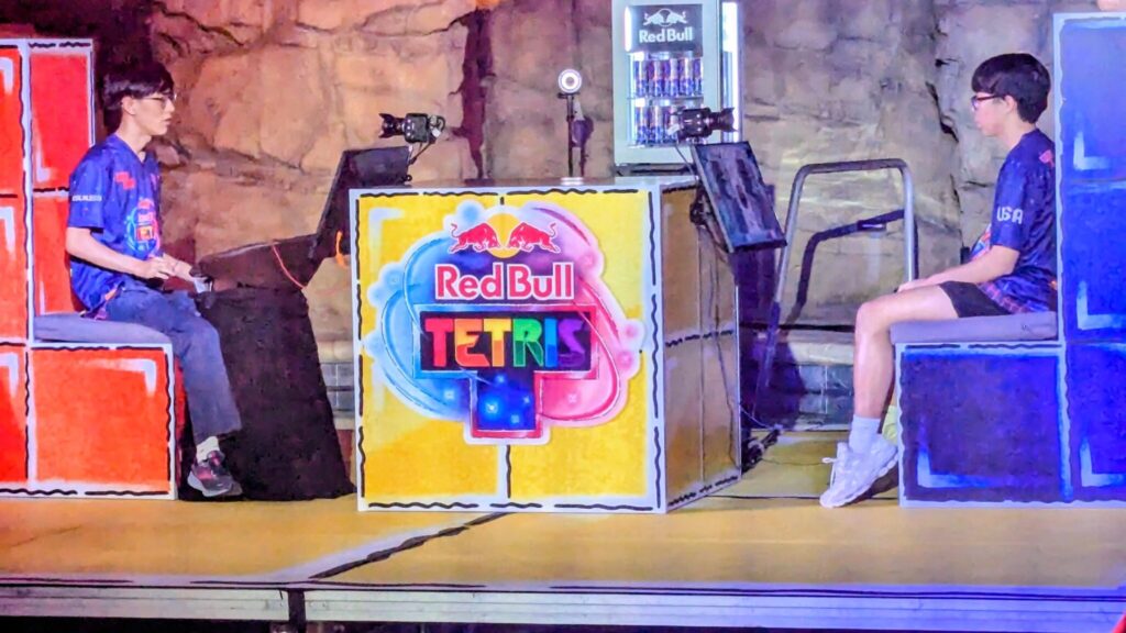 Coldless versus Sodium at the Red Bull Tetris USA National Final (Photo via esports.gg)