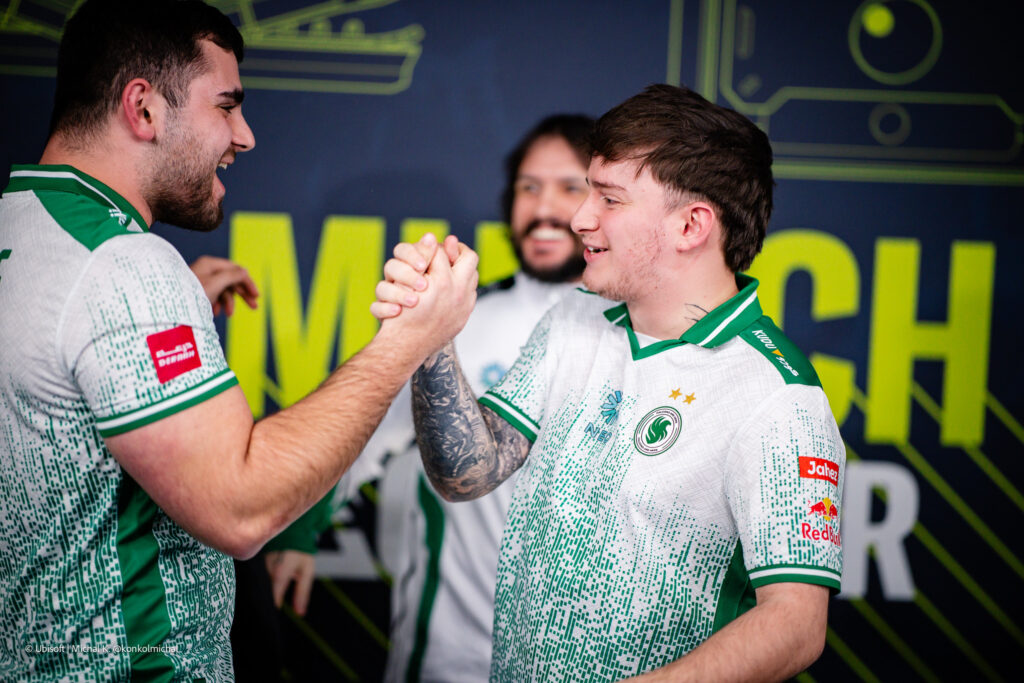 Team Falcons at R6 Munich Major 2025 (Photo via Ubisoft | Michal Konkol)