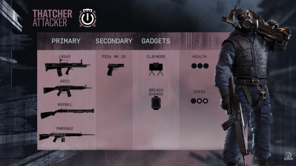 R6 Siege X Thatcher remaster details (Image via Ubisoft)