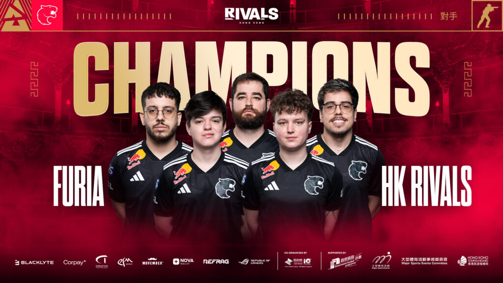 The Rivals Hong Kong champions, CS2 FURIA (Image via BLAST)